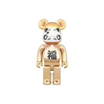 BE@RBRICK Dazzling Gold Plated Daruma Gold