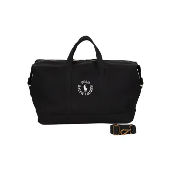 Polo Ralph Lauren Canvas Bag, Portable One Shoulder Travel Bag Men's Black