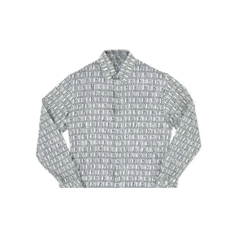 Stussy X DIOR Quarterly New Products Shirts Men Blue-1