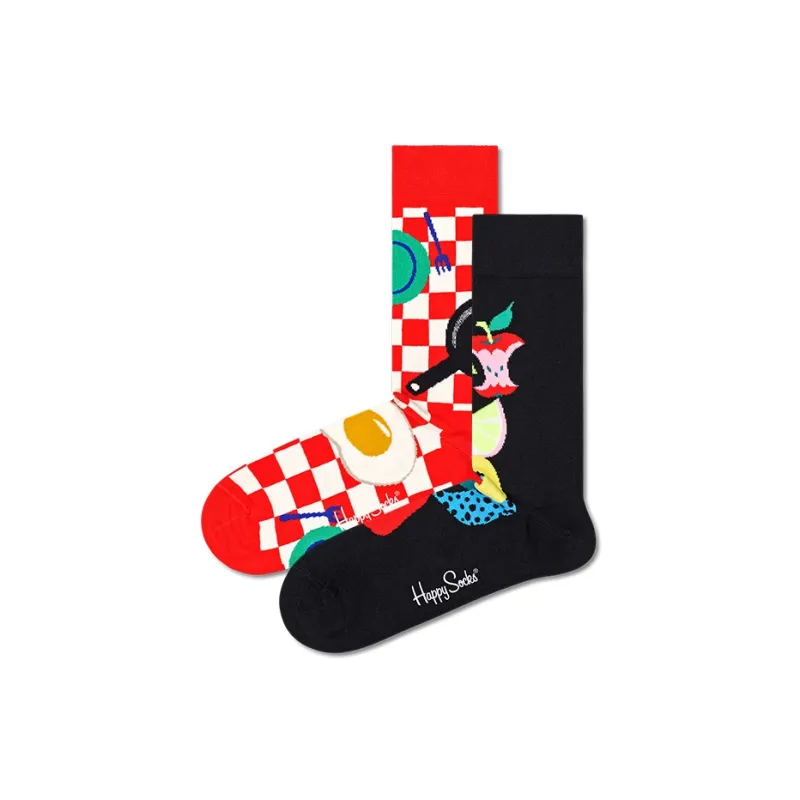 Happy Socks Mid Calf Socks Unisex Combo Set-2