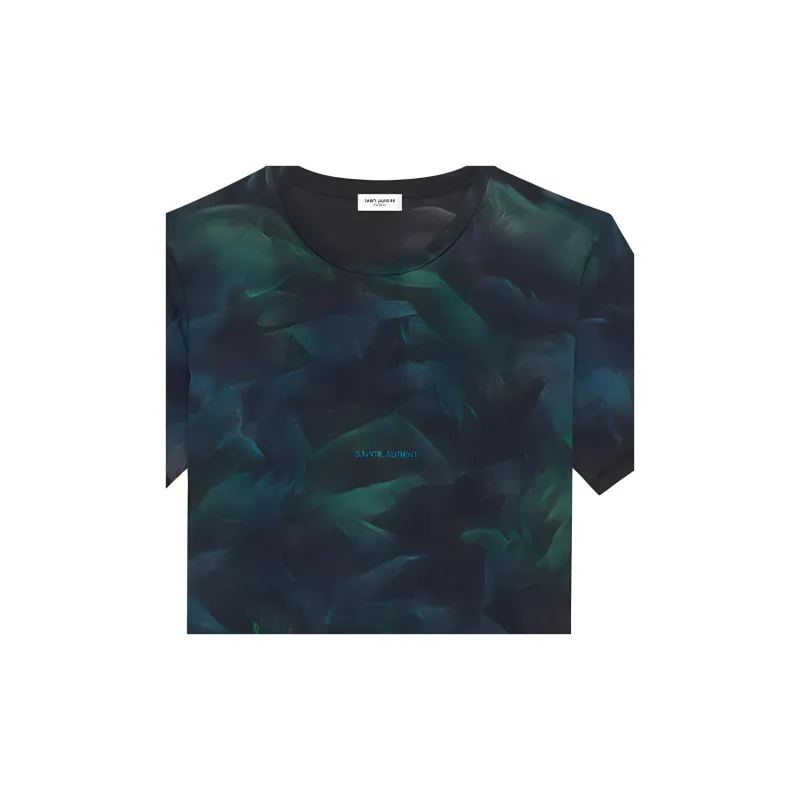 SAINT LAURENT T Shirt Women's Green-2