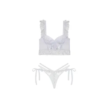 Victoria's Secret x FOR LOVE & LEMONS Underwear Set Women's Bride White