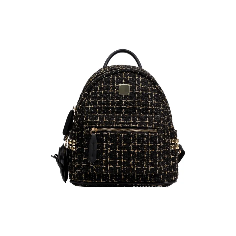 DALO Woolen One Shoulder Crossbody Backpack Women's White/Black-6