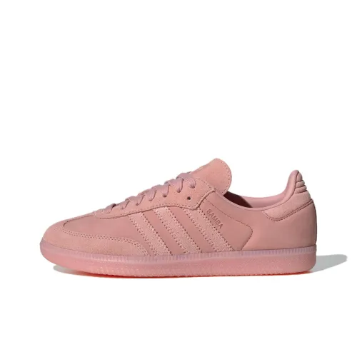 Adidas Originals SAMBA OG Anti Slip Wear Resistant Low Top Skateboard Shoes Women's Pink Purple