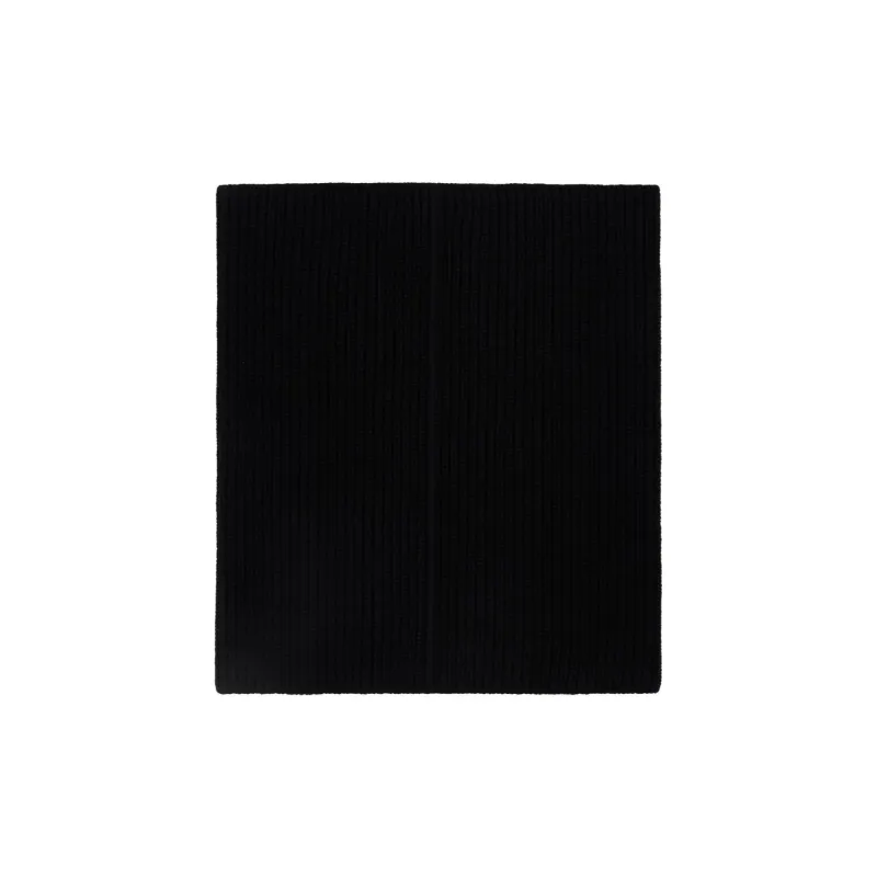 Zegna Cashmere Knit Scarves Men's Black-1