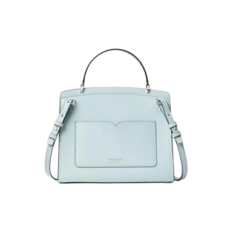 Kate Spade Romy Pebbled Leather Handbag, Shoulder Bag, Crossbody Bag Medium Size Women's Cloud Mist Blue-2