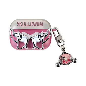 POP MART Compatibility With AirPods Pro ABS+TPU+Alloy Skullpanda Girlish Headphone Cases