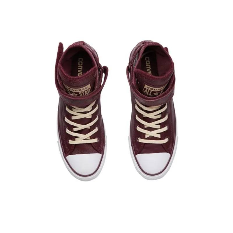 Converse CHUCK TAYLOR Anti-Slip Wear-Resistant High-Top Skateboard Shoes Women's Red-2
