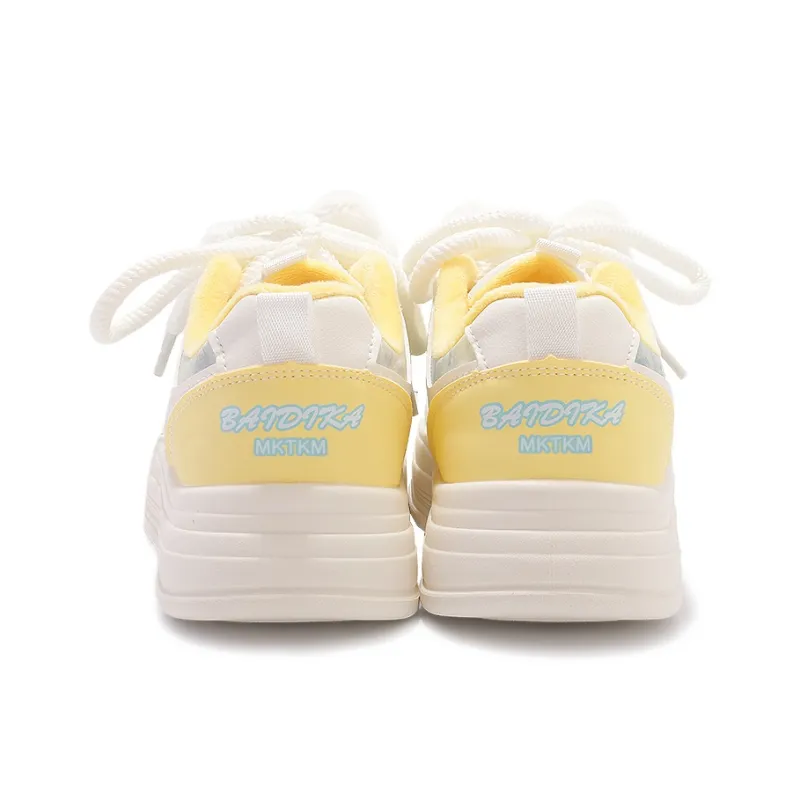 MKTKM Anti Slip Wear Resistant Low Top Skateboard Shoes Women's Blue Tear-5