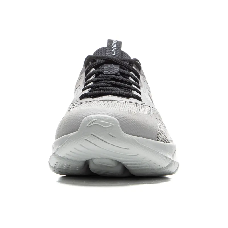 LiNing EasyFit Fle Abrasion Resistant Breathable Low Top Casual Running Shoes Men's Gray Black-4
