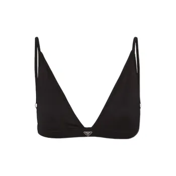 PRADA Non Wired Stretch Jersey Bra Black