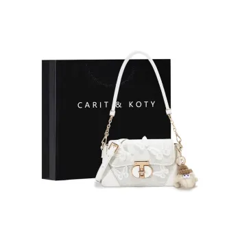 Carit&Koty Polyurethane Synthetic Leather Handbag Shoulder Bag Crossbody Bag Medium Size Women's Pink White Black