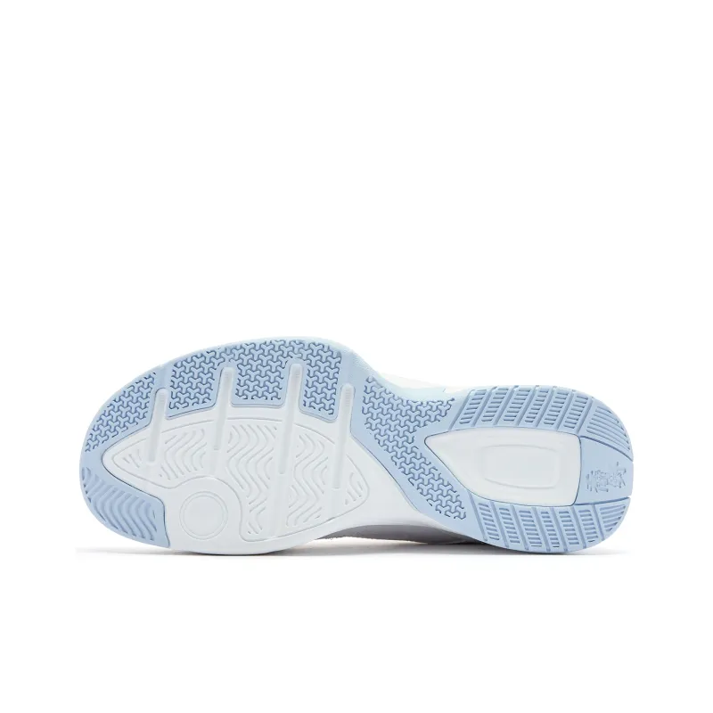 QIAODAN Cushioning Coverage Rebound Wear Resistant Breathable Slip Resistant Low Top Casual Shoes Men's White Blue-4