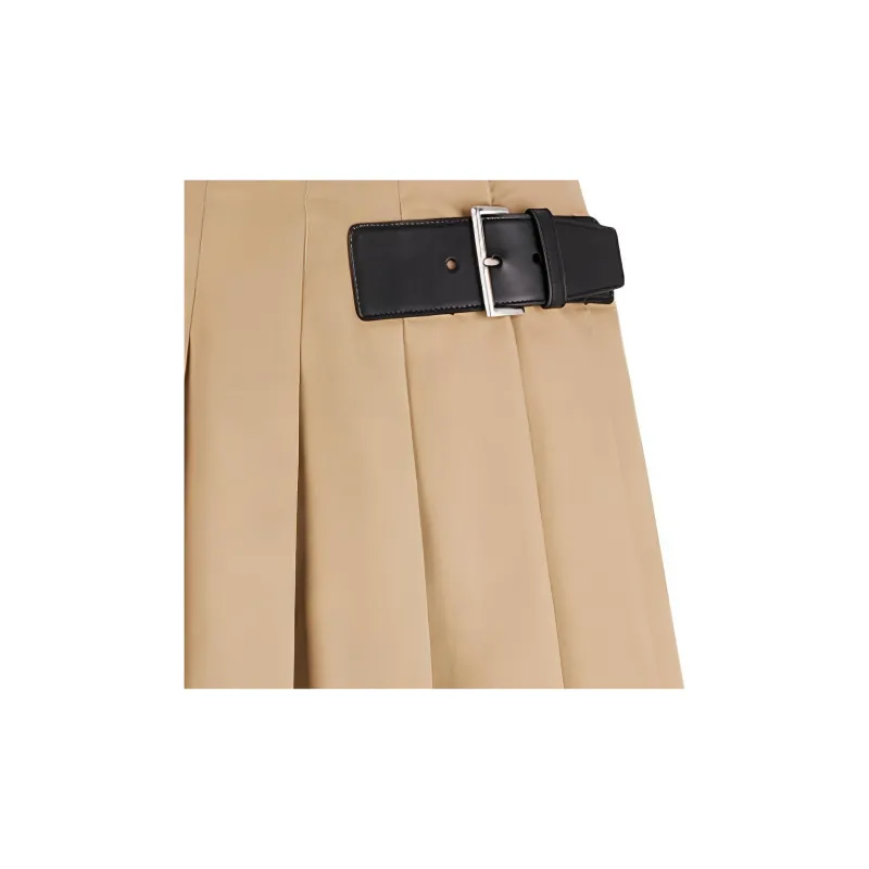 PRADA Buckled Pleated Miniskirt-4