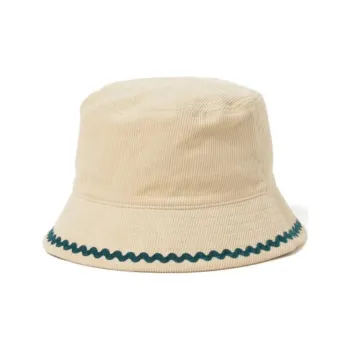 Beams Polyester Cotton Bucket Hats Kids' White/Vermilion/Olive Green