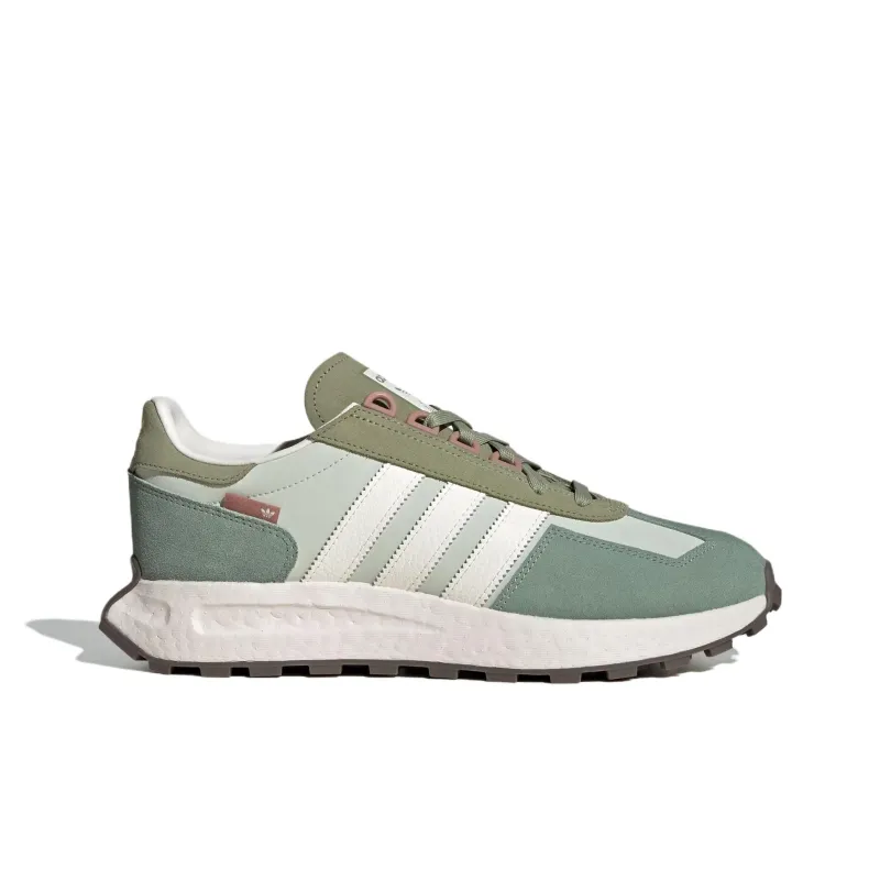 Adidas Originals Retropy E5 Anti-Slip Wear-Resistant Low-Top Casual Running Shoes Women's Green White-1