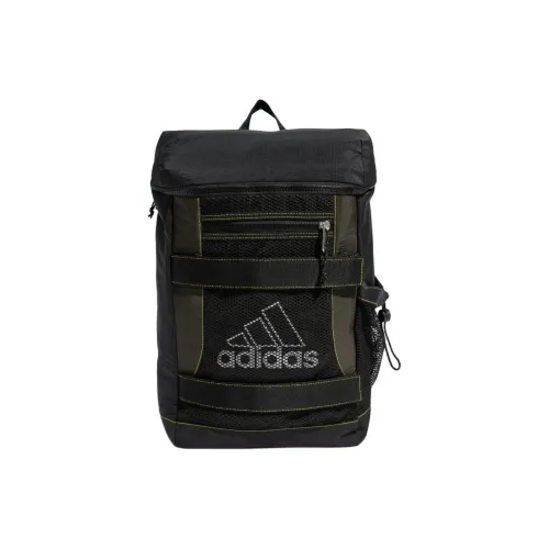 Adidas Polyester Backpack Unisex Black/Deep Olive
