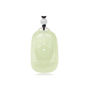 MARY WINDSOR Hetian Jade Necklaces Pale Greenish White Jade Unisex