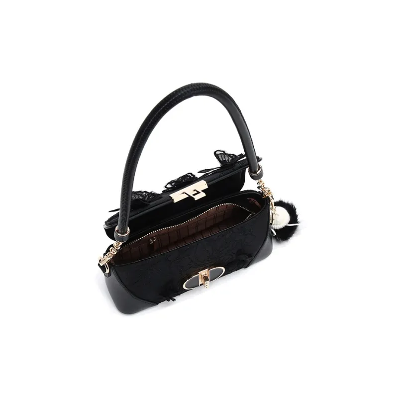 Carit&Koty Polyurethane Synthetic Leather Handbag Shoulder Bag Crossbody Bag Medium Size Women's Pink White Black-21