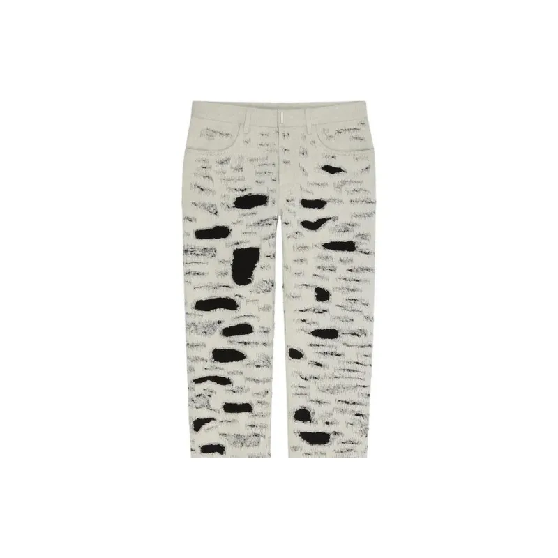 GIVENCHY X Disney 101 FW22 Jeans Men's Beige Yellow-4
