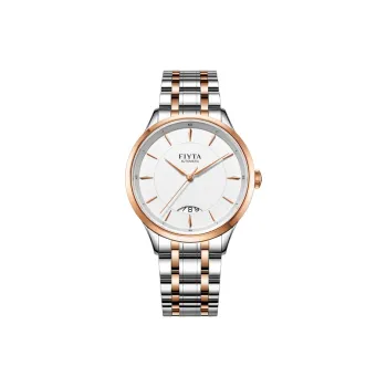 Fiyta Core Series GA520001.MWM Mechanical Movement Stainless Steel Strap Watch Men's Watches White Dial