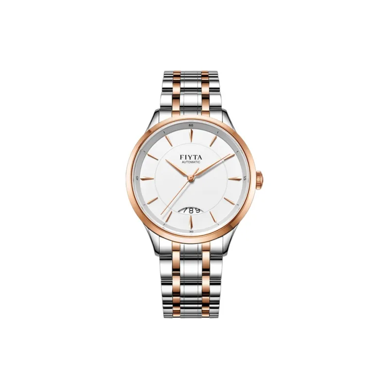 Fiyta Core Series GA520001.MWM Mechanical Movement Stainless Steel Strap Watch Men's Watches White Dial-0