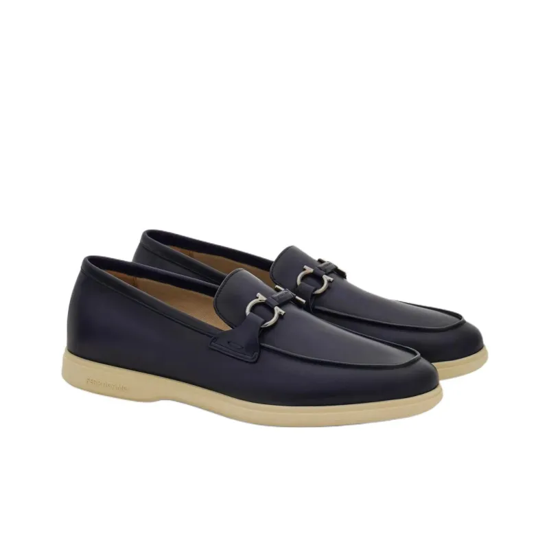 FERRAGAMO GANCINI Loafers Men's Midnight Blue-2