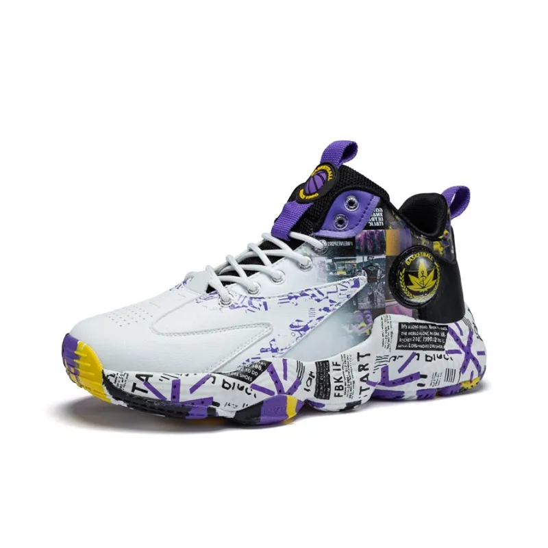 Black tailed Deer Shock Absorbers With Slip Resistant And Abrasion Resistant Properties Mid Top Basketball Shoes Unisex-6