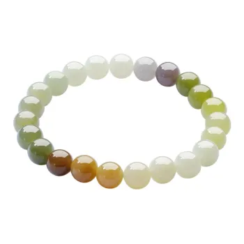 CHOW TAI SENG Hetian Jade Bracelet Hand Accessory Beads White Jade/Pale Greenish White Jade Women's