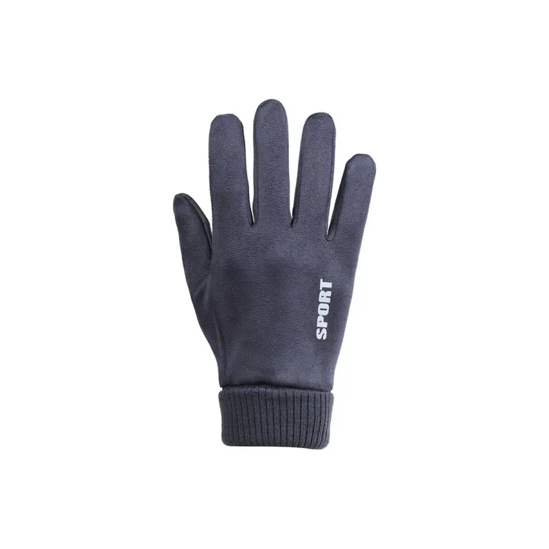 Yamaichi Maru Suede Knit Gloves Unisex-8