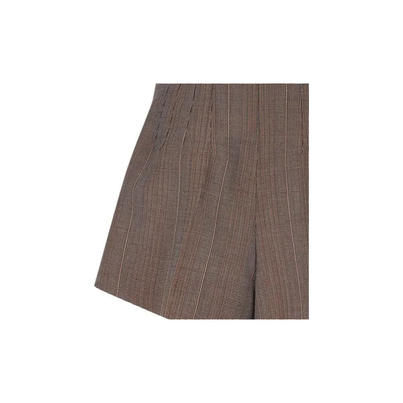 PRADA High Waist Flared Shorts-7