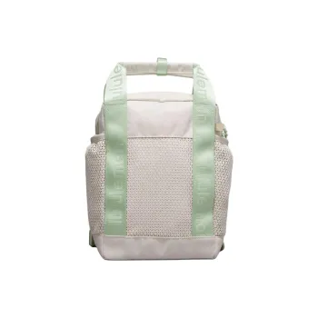 Lululemon Polyester Backpack Crossbody One Shoulder Handbag Small Size Unisex White Opal