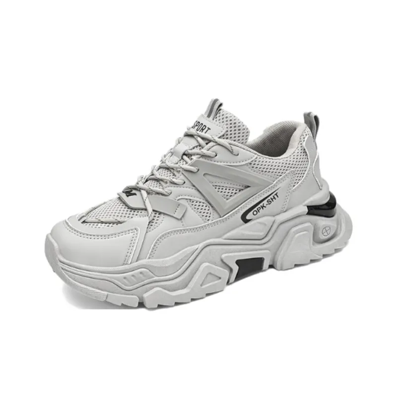 Topland Wear-Resistant Impact-Resistant Height Increasing Low-Top Chunky Sneakers Men's-1