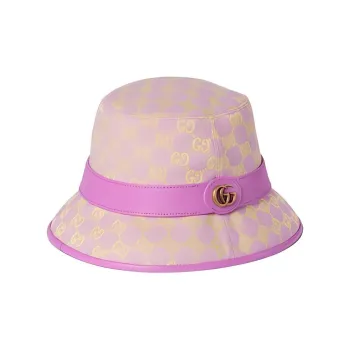 GUCCI Canvas Bucket Hats Women's Purple