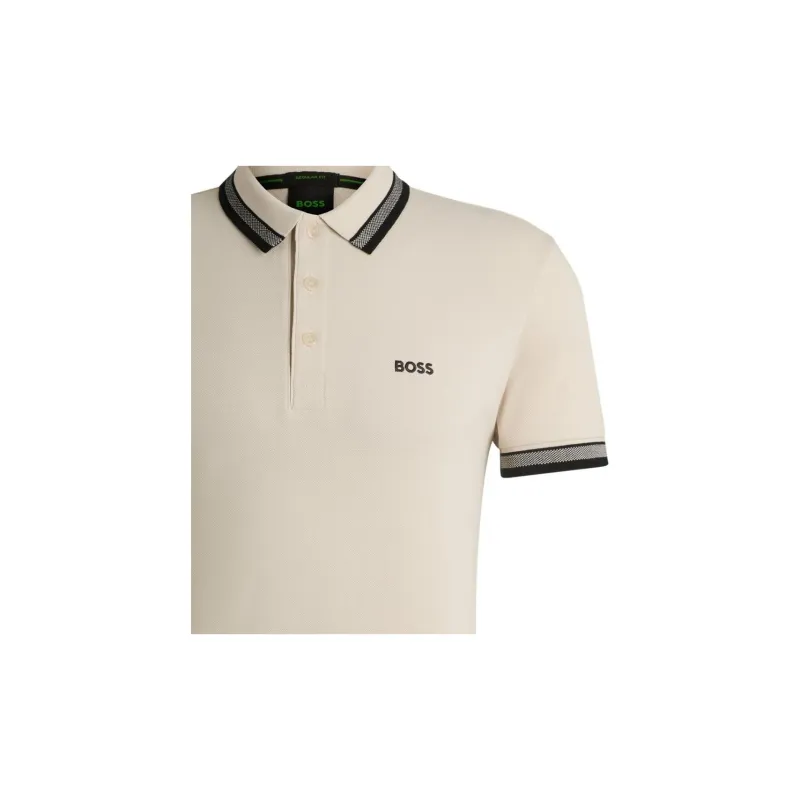 HUGO BOSS Logo Embroidered Short Sleeved Polo Shirt-5