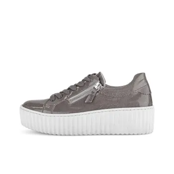 Gabor Fashion Low-Top Skateboard Shoes Women's Gray