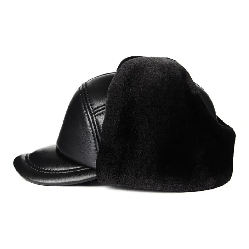 BANDICOOT Cow Leather Trapper Hats Men's-13