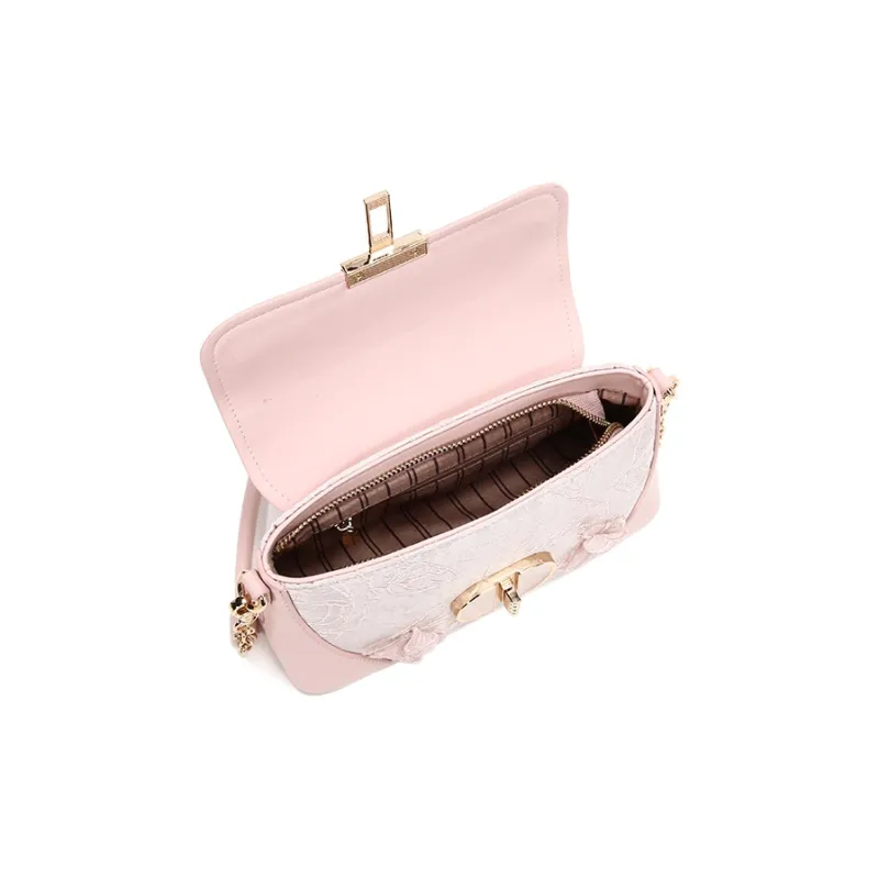 Carit&Koty Polyurethane Synthetic Leather Handbag Shoulder Bag Crossbody Bag Medium Size Women's Pink White Black-13