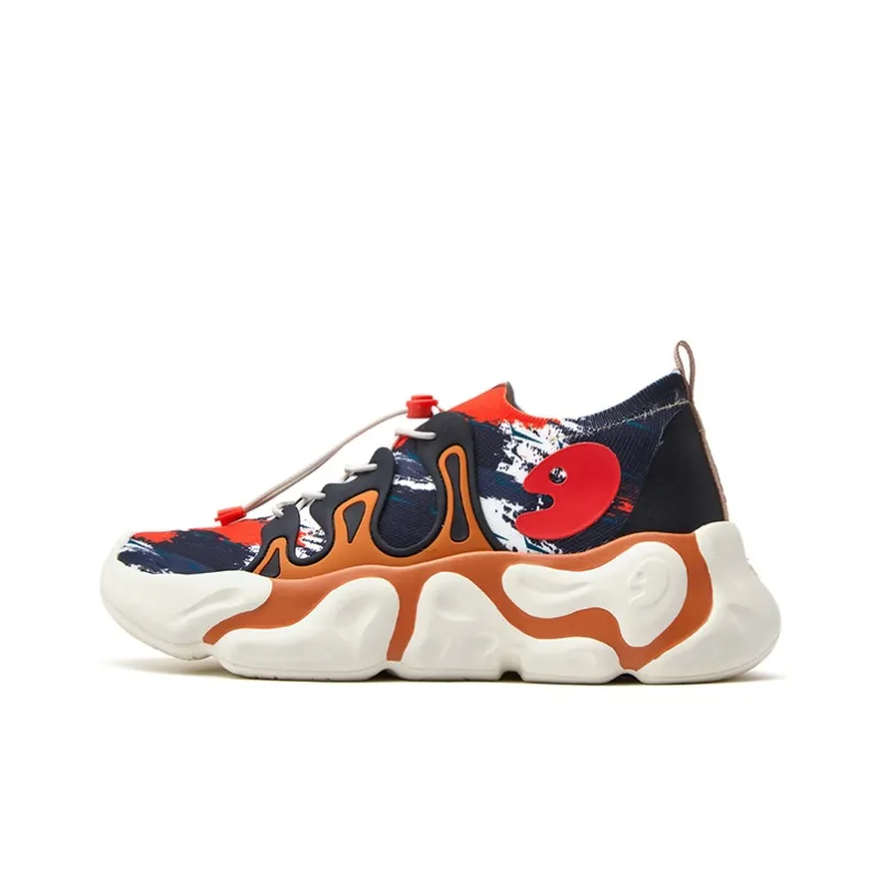 U.IN Painted Travel Shoes Low Top Chunky Sneakers Unisex-40