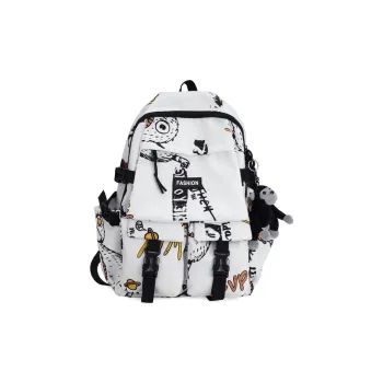 Travel Nylon Backpack Regular Unisex White/Green/Black/Blue