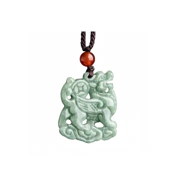 Lingxiang Yurun Bean Type Good Gift Necklace Unisex