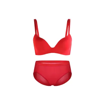 JINSANT Underwear Set Women's Red