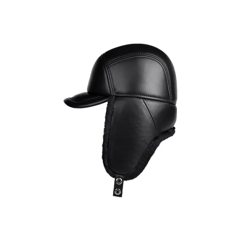 BANDICOOT Cow Leather Trapper Hats Men's-11