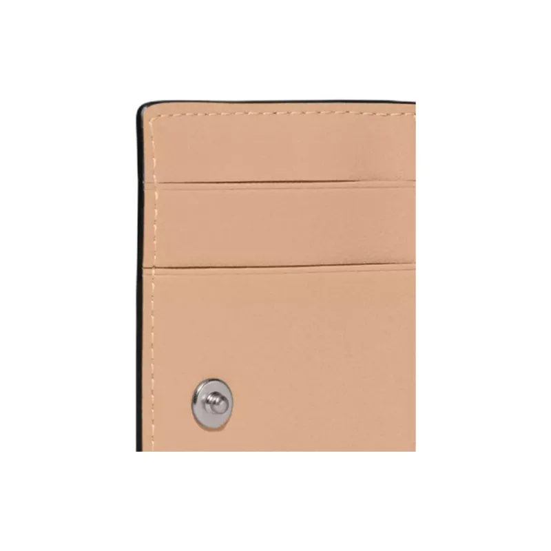 COACH Leather Coin Purses Wallets Women's Milk Tea Beige-3
