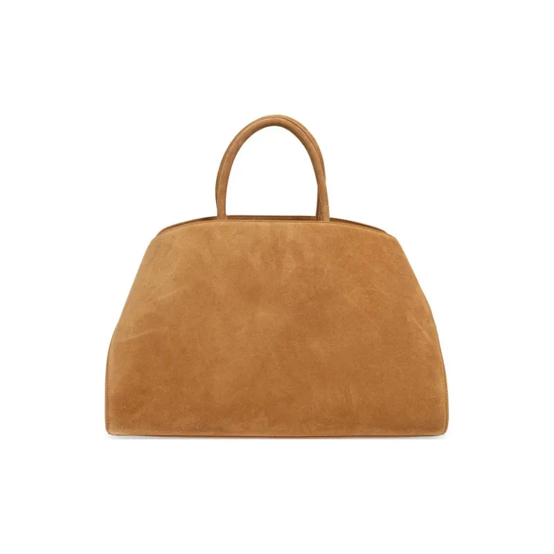 FERRAGAMO Hug Suede Shoulder Bag, Crossbody Bag, Handbag Medium Size Women's Yellow Brown-2
