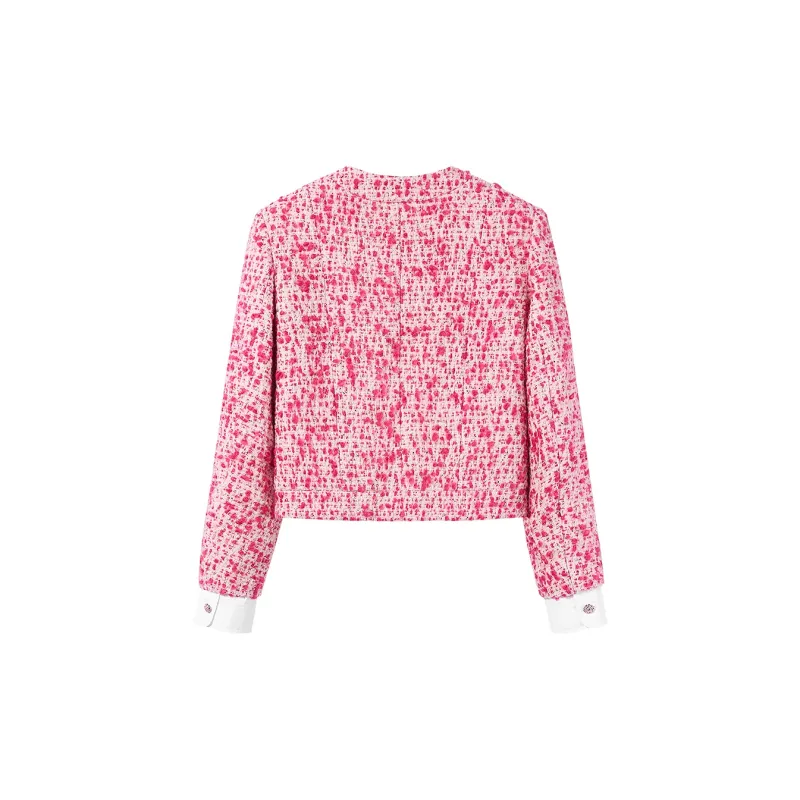 Miss Sixty Cropped Coat Women's Rose Red-1