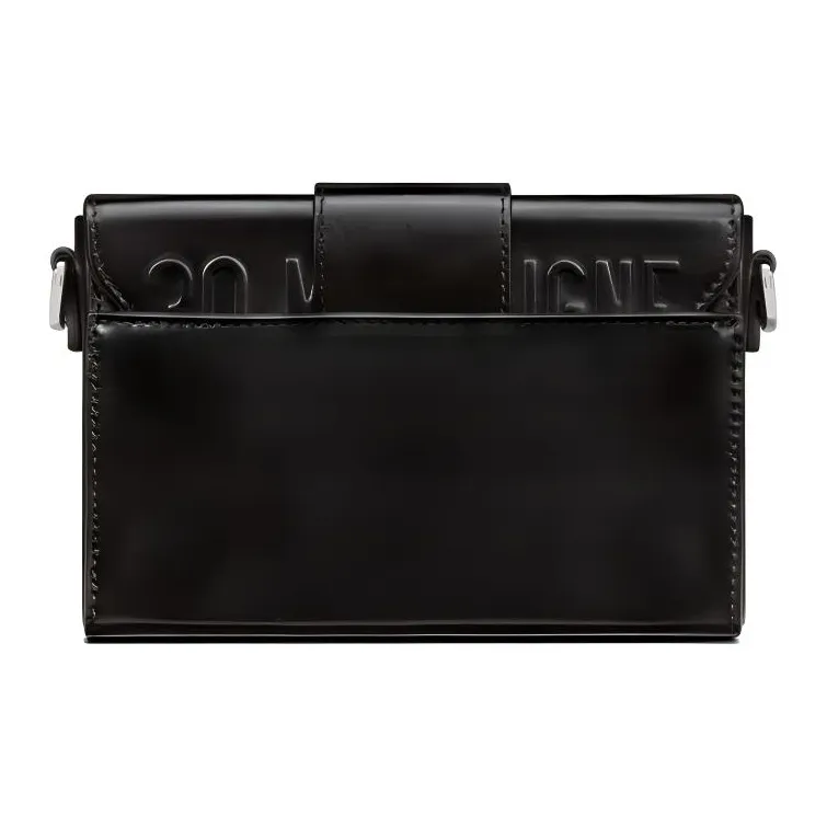 DIOR 30 Montaigne Smooth Finish Cow Leather Shoulder Bag Crossbody Bag Women's Black-1