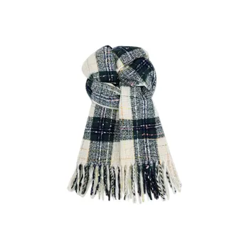 Cranta Komeia Faux Cashmere Knit Scarves Unisex Blue