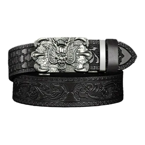 JKEM PU Leather/Alloy Leather Belts Men's 3.4CM