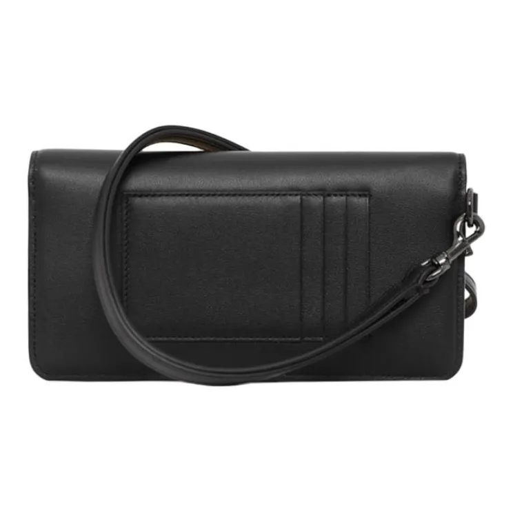 Valentino Leather Clutch Women's Black-2